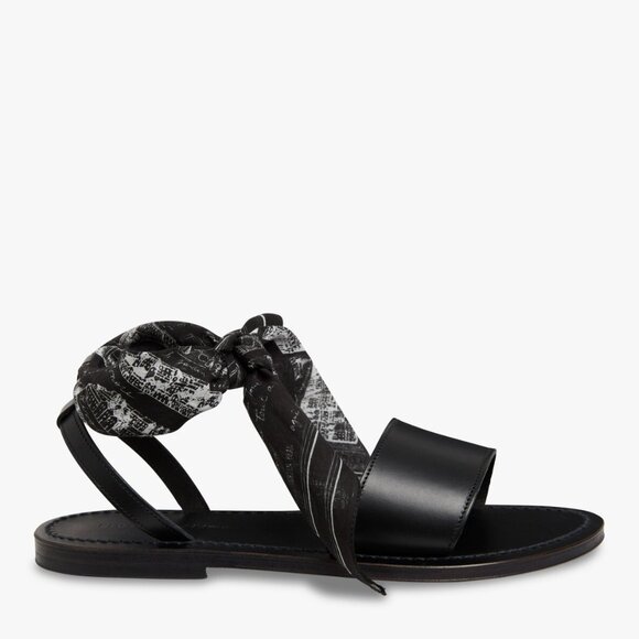 K.Jacques for agnès b. Women’s Prométhée Sandals – Black Leather - Picture 3 of 3